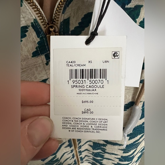 Luxury Coach Jacket • Size XS • NWT - Picture 5 of 5